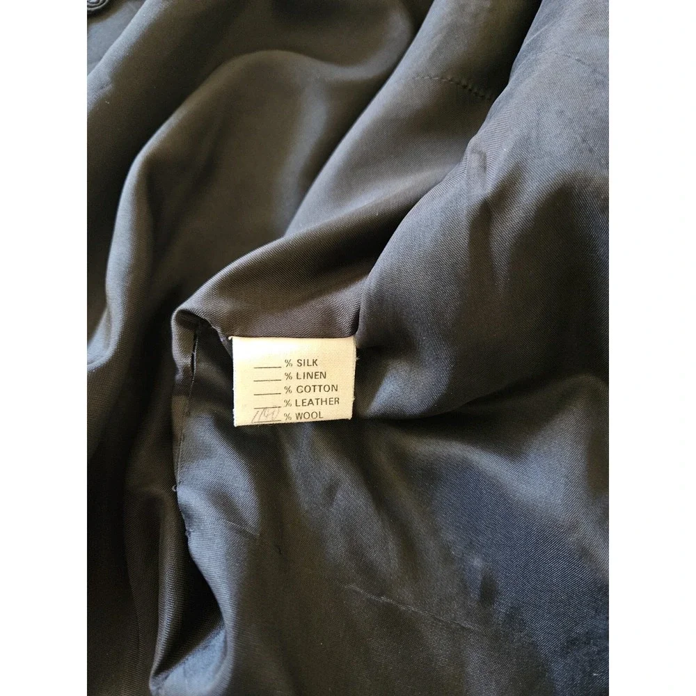 Vintage Liancarlo Black 100%‎ Wool Short Cropped Jacket Size 8 Open Front Neiman